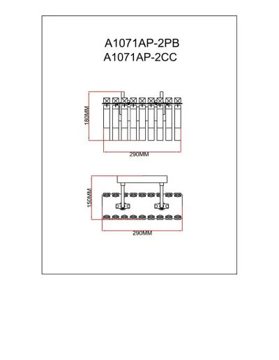 Настенный светильник Arte Lamp MAYOTTE A1071AP-2CC, 2хG9