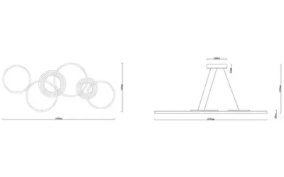 Подвесная люстра Arte Lamp STARDUST A2452SP-100BK, 1хLED