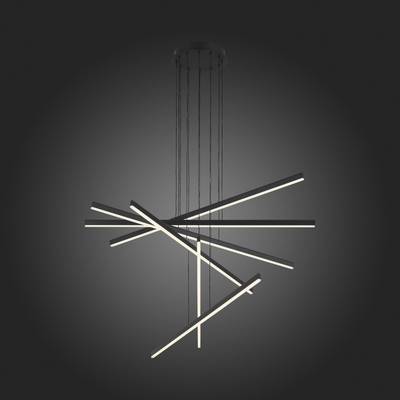 SL394.423.06 Люстра подвесная ST-Luce Черный/Белый LED 1*100W 4000K