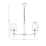 Подвесная люстра Arte Lamp RICCARDO A4075LM-5BK, 5хE14