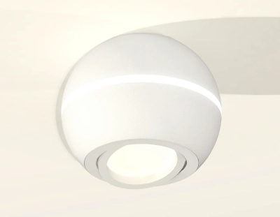 Комплект накладного поворотного светильника XS1101020 SWH белый песок MR16 GU5.3 LED 3W 4200K (C1101, N7001)