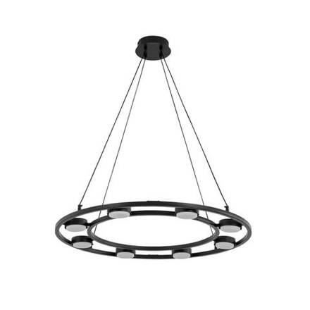 8340/8 MODERNI LN26 254 черный, металл Люстра подвесная LED GX53 8*7W 220V TORINA