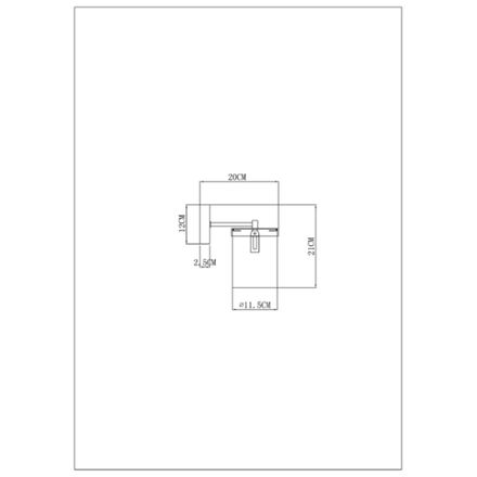 Бра Arte Lamp MODELLO A4099AP-1BK, 1хE14