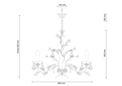 Люстра Lucia Tucci Fiori di rose 1770.6