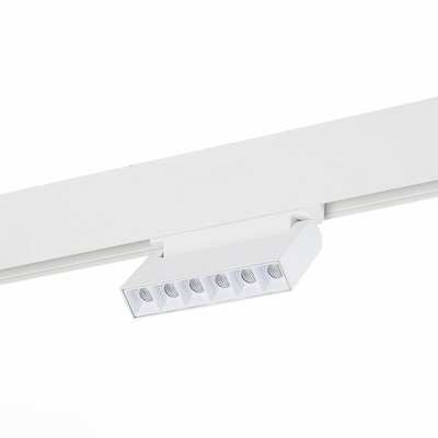 ST364.536.06 Магнитный трековый светильник белый LED 1*6W 3000K 532Lm Ra>80 36° IP20 L120xW22xH108 48V