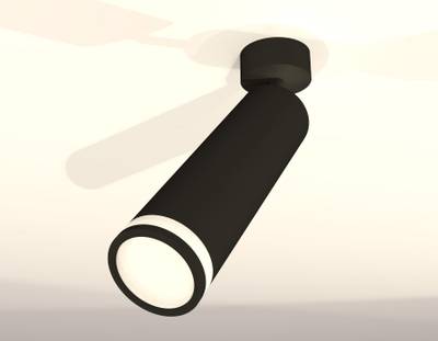 Комплект поворотного светильника XM6356002 SBK/FR черный песок/белый матовый MR16 GU5.3 (A2210, C6356, N6221)