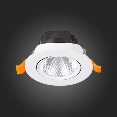ST211.548.06.24 Св-к встр. Белый LED 1*6W 4000K 480Lm Ra80 24° IP20 D86xH50 220-240V