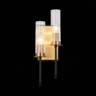 SL336.301.02 Бра ST-Luce Коричневый, Бронза/Прозрачный E14 2*60W