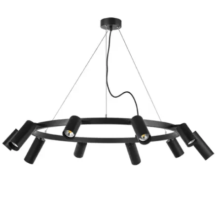 LR020375875 Люстра RULLO 10х50W GU10 ЧЕРНЫЙ (571020+214437-5+214487-5)