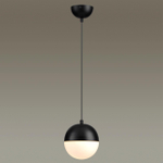 4958/1 PENDANT ODL22 393 черный/металл/белый/стекло Подвес E27 1*40W PINGA