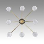 8240/8C COMFI LN25 черный/латунь, металл/акрил Люстра потолочная LED GX53 8*7W 220V LANIKA