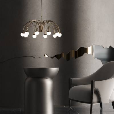 Подвесной светодиодный светильник 90030/10 LED золото