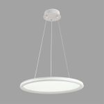 8380/45L LEDIO LN белый, металл/акрил Умная люстра подвесная с ПДУ и голосовым управлением LED 45W 3000-6500К 220V ALIS SMART