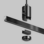 Подвес тросовый Hang с вводом питания Flarity черный, TRA157SW-B1-B. TM Maytoni