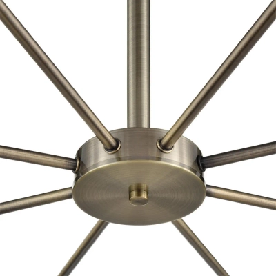 8100/8C COMFI LN26 106 бронза/белый металл/стекло Люстра потолочная Е14 8*40W 220V MAVE