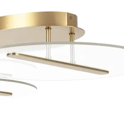 738053 Люстра ACRILE 33W LED 2691LM 120G ЗОЛОТО 3000K Lightstar