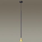3884/1GB HIGHTECH ODL20 349 черно-золотистый/металл Подвесной светильник LED GU10 7W 220V PIPA