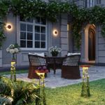 7108/15WL NATURE ODL26 Настенный светильник окраш. под дерево/металл IP54 LED 12W 375Лм 3000K 220-240V LIANA