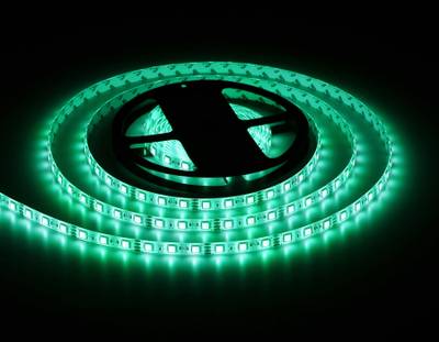 Светодиодная лента RGB GS2302 5050 60Led/ 14.4W m/ 12V IP65 RGB/ 5000*10*2.87mm/ кратность резки 50mm (4 конт.)