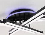 Светильник светодиодный потолочный FL6272 BK черный 76W 3000K-6400K+RGB 700*615*135 (ПДУ ИК)