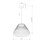 Подвесной светодиодный светильник 40017/1 LED коричневый, LED