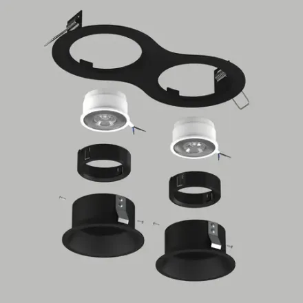 D6270707BMOD Светильник DOMINO ROUND  под LED модуль/лампу МR16 (214627+214607+214607+214007+214007)