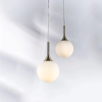 813011 Подвес GLOBO 1х40W E14 electroplating bronze/white Lightstar
