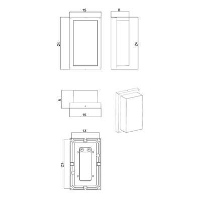 Уличный настенный светильник Arte Lamp MENKAR A1331AL-1BK, 1хLED