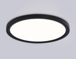 Светильник светодиодный ультратонкий FZ1906 BK черный IP54 26W 3000K-6500K CCT-переключатель D370*25 (Без ПДУ)