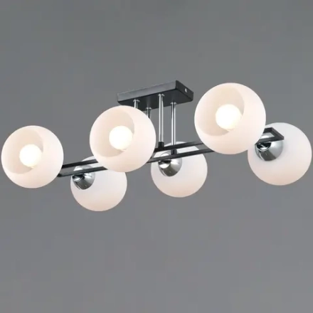 IL0791-6CSQ-25 BK CR TRENTO светильник потолочный ILLUMICO, E27х6