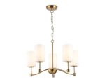Светильник подвесной LH56051/5 BS/FR латунь/белый матовый E14*5 max 40W D590*950
