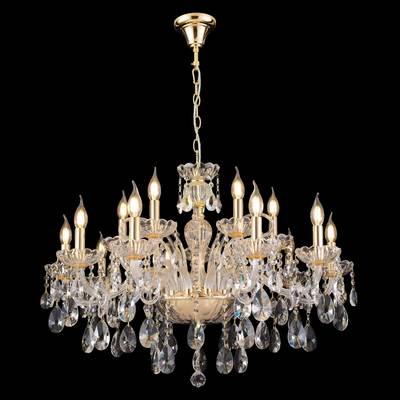 Люстра Crystal Lux MONICA SP10+5 GOLD 2502/315