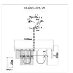 SL1225.203.06 Люстра подвесная ST-Luce Золотистый/Золотистый, Прозрачный E14 6*40W