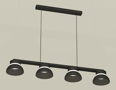 Комплект подвесного светильника XB9152100/4 SBK/FR черный песок/белый матовый GX53 (C9152, N8141)