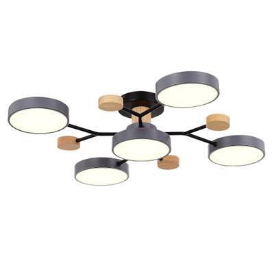 SLE6006-702-05 Светильник потолочный Серый/Серый LED 5*12W 3000K/4500K/6000K