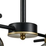 8059/4C COMFI LN24 черный, медь/дымчатый металл/стекло Люстра потолочная E27 4*60W 220V EMINA