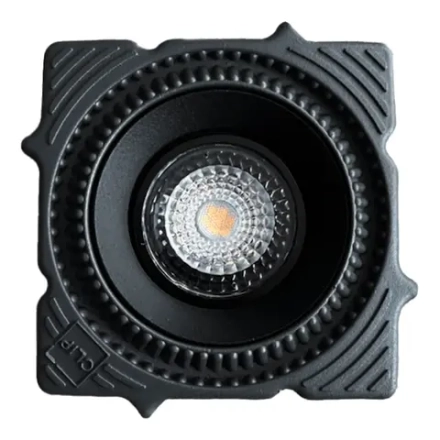 ST753.438.07 Св-к встр. светодиодный в натяжной ПВХ потолок Черный LED 1*7W 3000K 560Lm Ra80 60° IP20 L102xW102xH36 220-240V