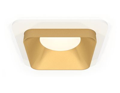 Комплект встраиваемого светильника XC7901004 SWH/SGD белый песок/золото песок MR16 GU5.3 (C7901, N7704)