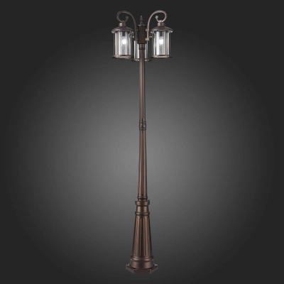 SL080.425.03 Светильник уличный наземный ST-Luce Темный кофе/Прозрачный, Темный кофе E27 3*100W
