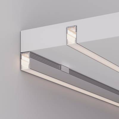 Профиль с экраном SL-MINI-8-H12-2000 ANOD+OPAL (Arlight, Алюминий)