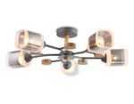 Светильник подвесной TR303323/5 WH/GD/CL/FR белый/золото/прозрачный/белый матовый E27*5 max 60W D620*200