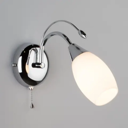 Бра с плафоном и выключателем 22080/1 хром, E14х1