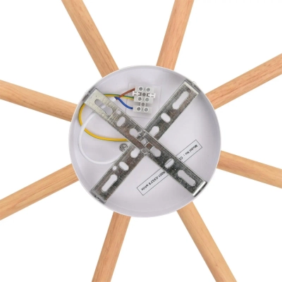 8306/8C COMFI LN26 333 белый, дерево/металл Светильник потолочный GX53 LED 8*7W 220V VUDI
