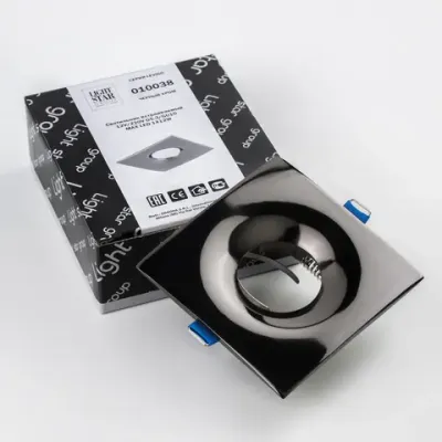 010038 Светильник LEVIGO Q MR16/HP16 ЧЕРНЫЙ ХРОМ Lightstar