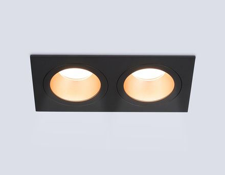 Светильник встраиваемый TN102833/2 BK/GD черный/золото GU5.3/2 178*93*50