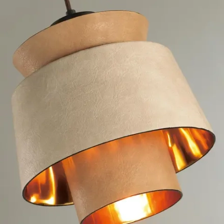 4992/1 PENDANT ODL23 381 св. коричневый/золотой/металл/экокожа Подвес E27 60W KRESSA