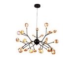 Подвесная люстра TR3013/27 DCF/TI темный кофе/янтарь G4/27 max 20W D750*650 (лампы LED G4 1.5W 4200K в комплекте)