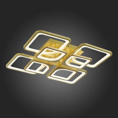 SLE500422-08 Светильник потолочный Золотистый/Белый LED 1*224W 3000-6000K
