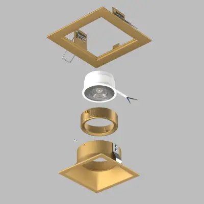 D51303GMOD Светильник DOMINO QUADRO под LED модуль/лампу МR16 (214513+214503+214003)