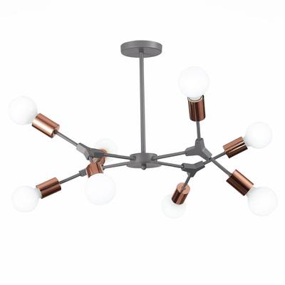 SLE106403-08 Люстра подвесная Серый, Розовое золото E27 8*60W